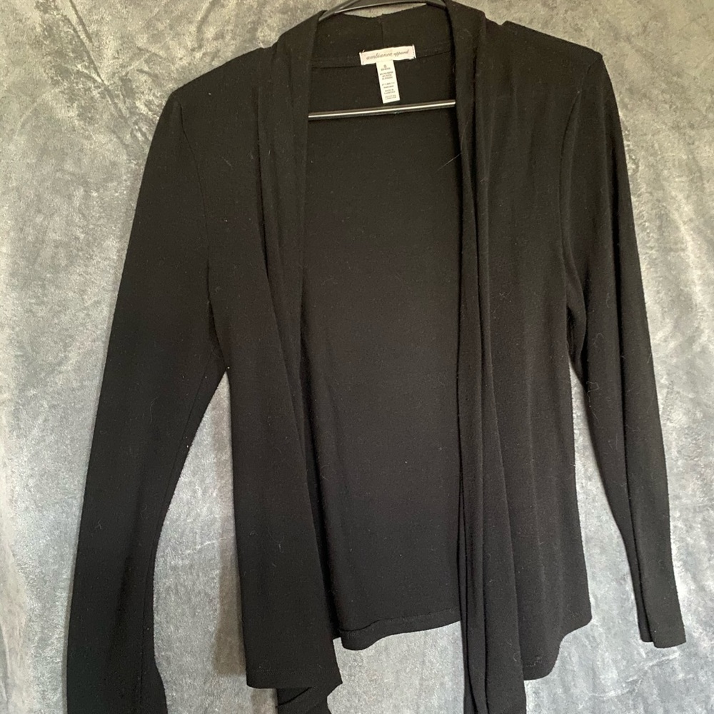 Ambience apparel black cardigan size small